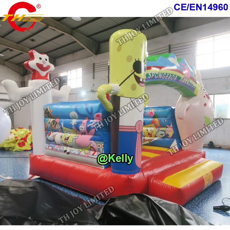 Бесплатная доставка двери мультфильм prinitng надувной батут для продажи