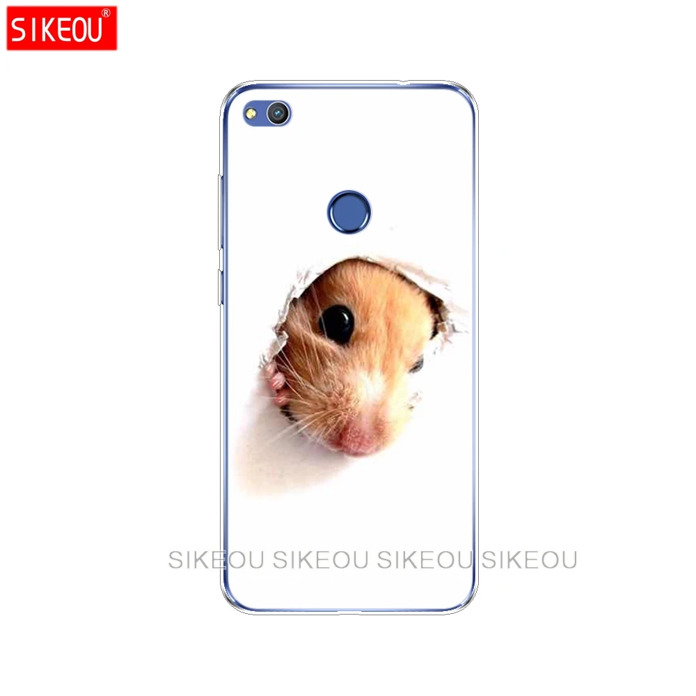 Silicone Cover Phone Case For Huawei P20 P7 P8 P9 P10 Lite Plus Pro 2017 p smart 2018 squirrel Guinea Pig Mouse peanut greedy | Мобильные