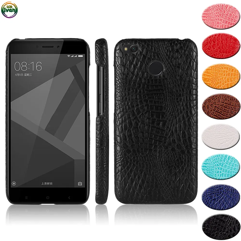 Case For Xiaomi Redmi 4X 4 X Dual MAT136 MAG138 Land Fitted Leather Mobile Phone Cover X4 MAE136 Alligator Coque |