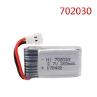 Литий-полимерный аккумулятор 3,7 в, 300 мАч для Udi U816 U830 F180 E55 FQ777 FQ17W Hubsan H107 Syma X11C FY530, батарея 30C для радиоуправляемых дронов, 3,7 в