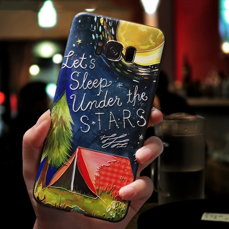 xkwu 3D рельеф Камера чехол для samsung Galaxy S10 S10E S8 S9 S7 край M20 M10 J4 J6 плюс A9 A8 A7 Note 8 9 A30 A50 A70 TPU Защитный чехол - Цвет: xkwu