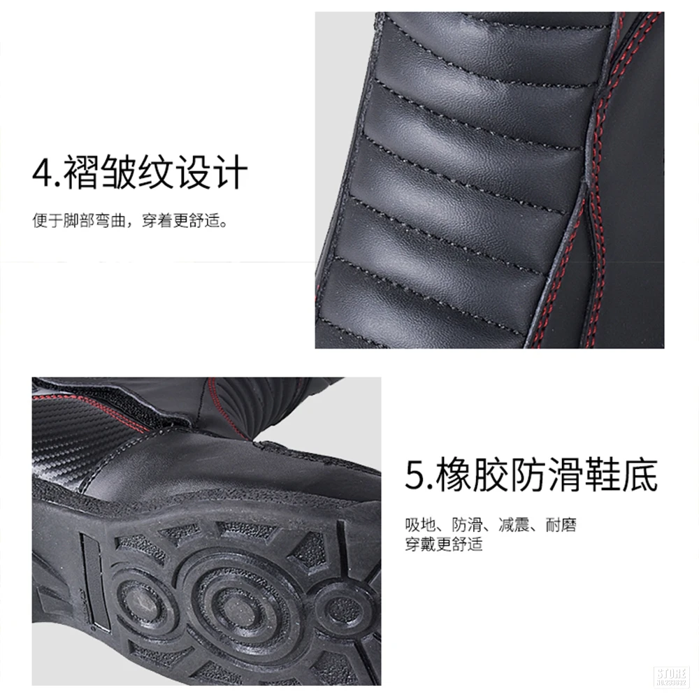 AMU/мотоциклетные ботинки для верховой езды мужские кожаные мотокросса Botas