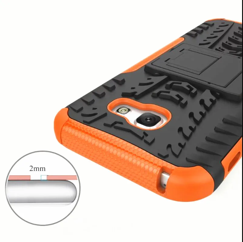 Чехол для Samsung Galaxy A5 2017, мягкий резиновый + жесткий пластиковый, с функцией стойки, защищает телефон.