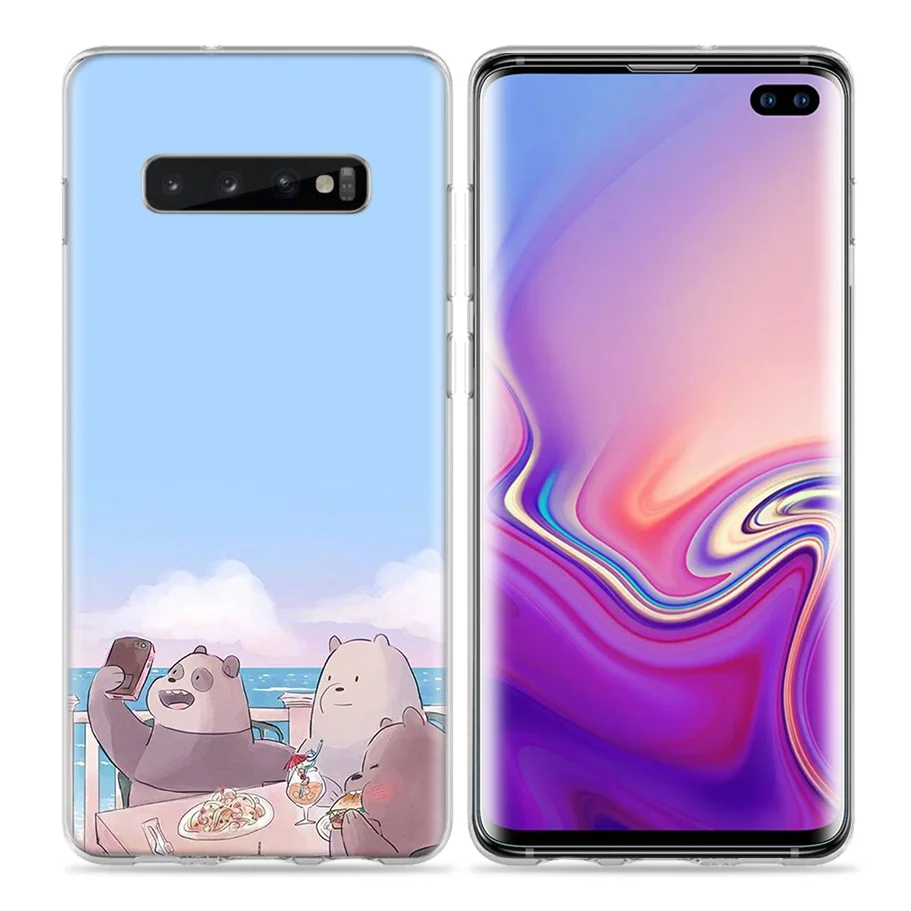 Мы льда голые медведи Чехол для samsung Galaxy S8 S9 S10 5G S10e S7 Note 8, 9, 10, J4 J6 плюс J5 J8 J3 силиконовый чехол для мобильного телефона с изображением персонажа мультфильмов сумки