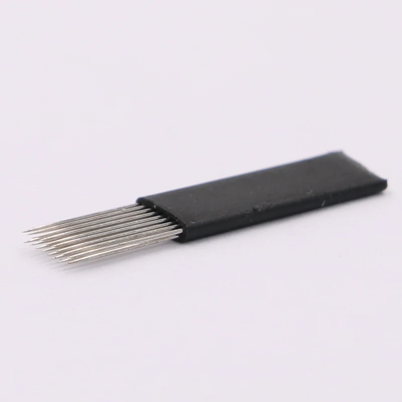 500 шт 17 Pin Двухрядные иглы для перманентной татуировки бровей Советы ручная