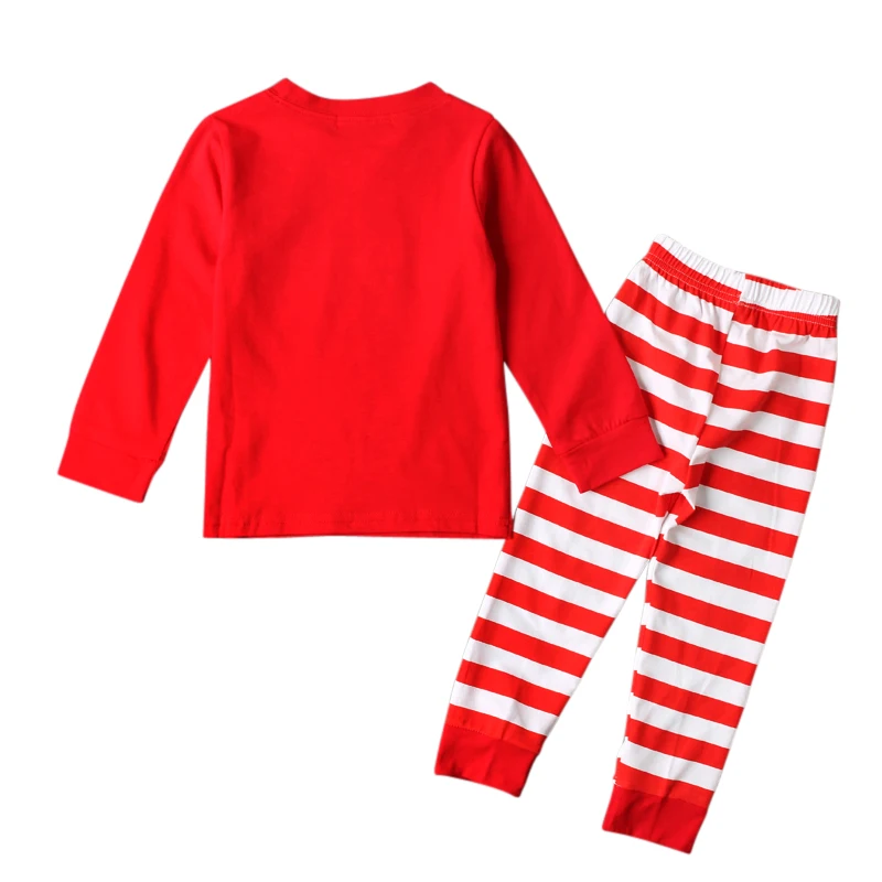 Коллекция 2017 года детский Рождественский пижамный комплект одежда для малышей с