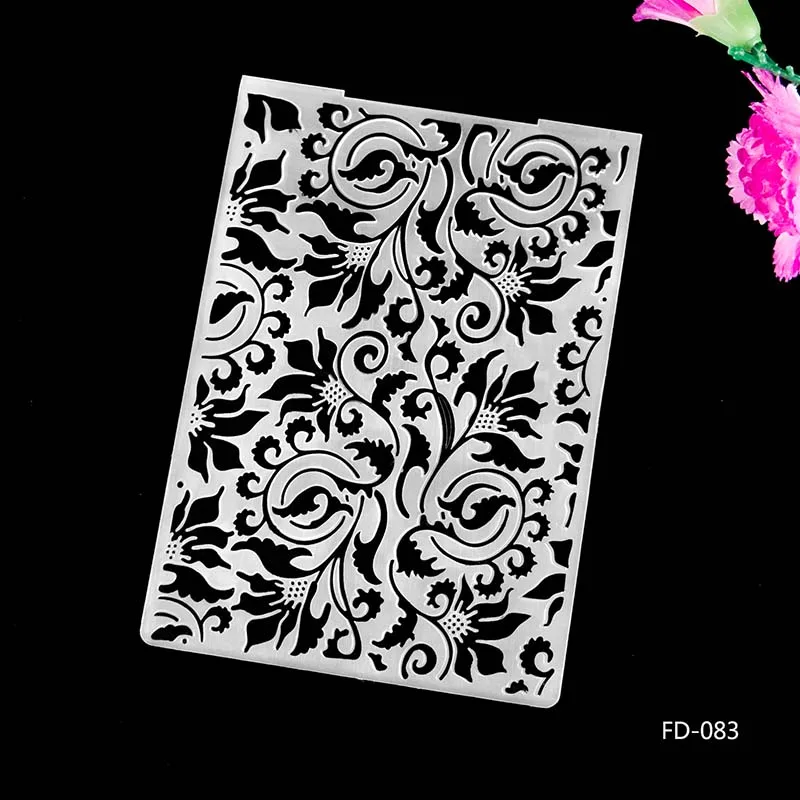 

AZSG 2018 New Arrival Leaves Plant Butterfly embossing plates Design DIY Paper Cutting Die Scrapbooking Plastic Embossing Folder