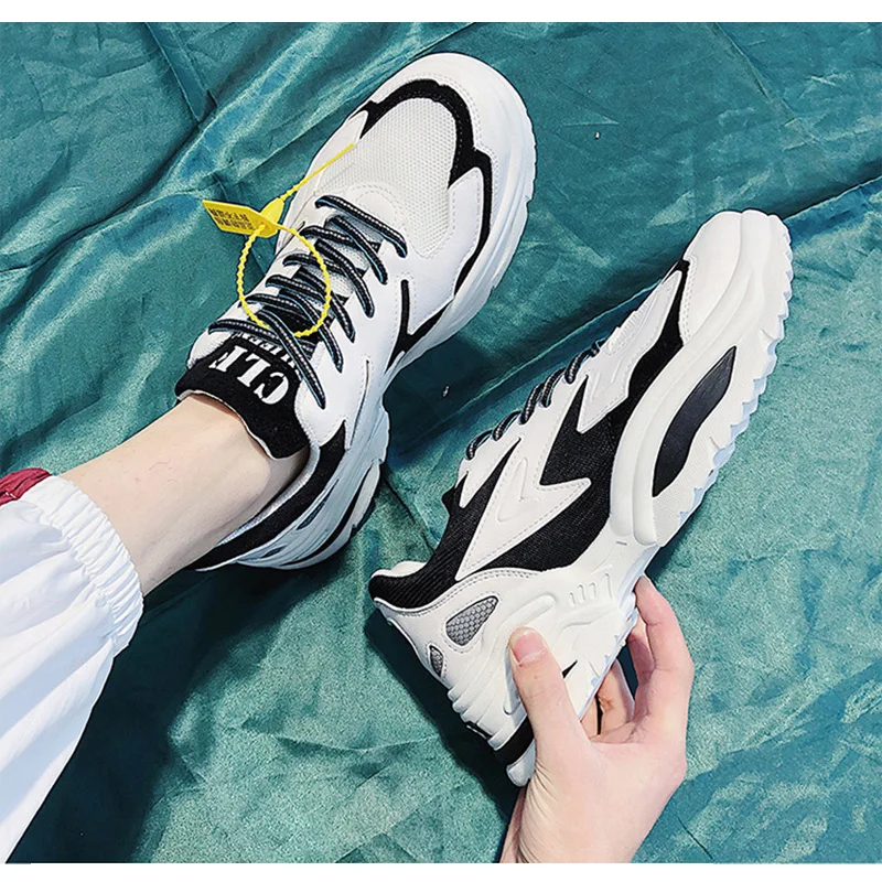 Женская Вулканизированная обувь кроссовки на платформе Tenis Feminino женские для папы