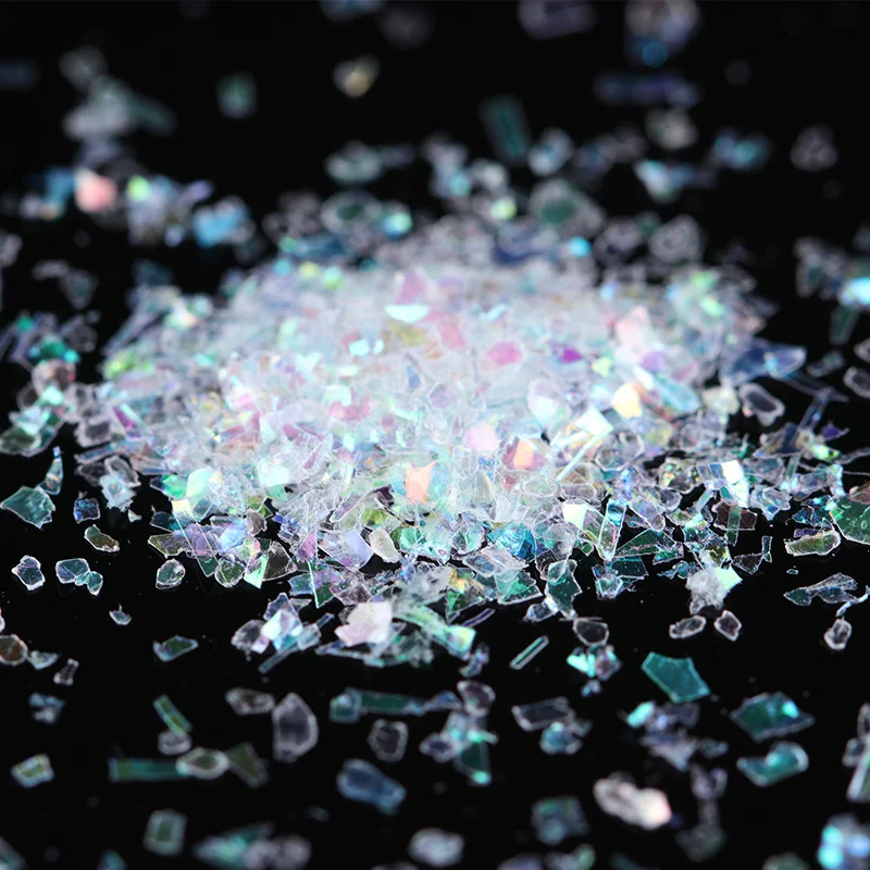 1 коробка цветные блестки для ногтей пудра нестандартные пайетки хлопья