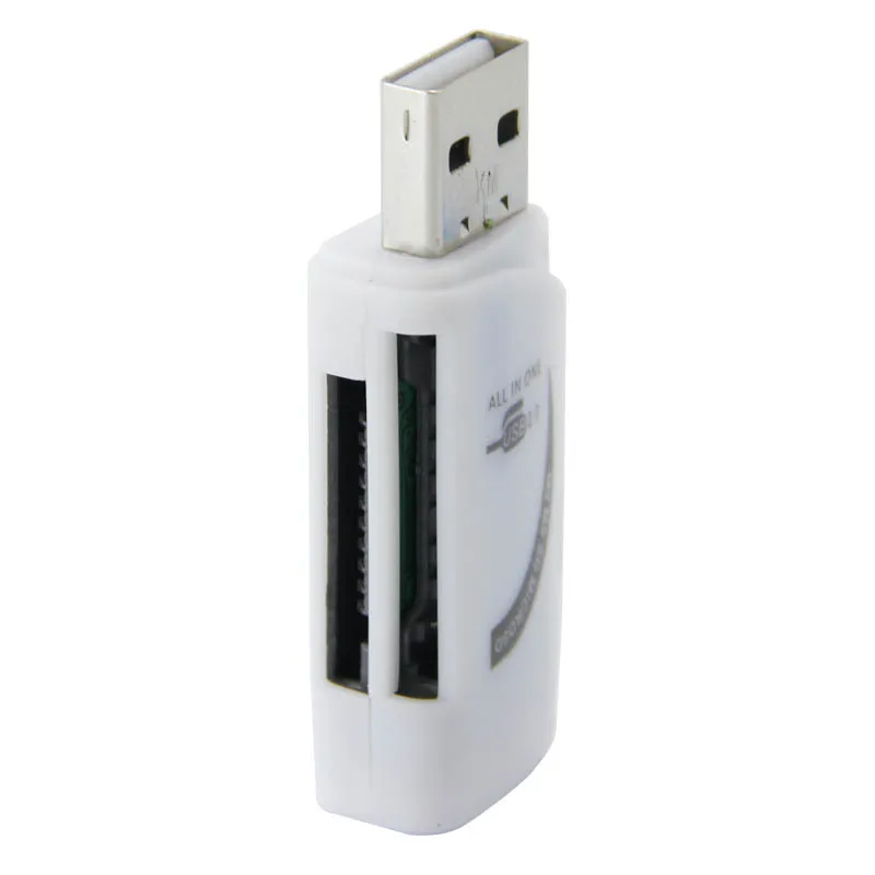 4 в 1 USB кардридер многофункциональный SD TF MS M2 ридер с формой Луны для