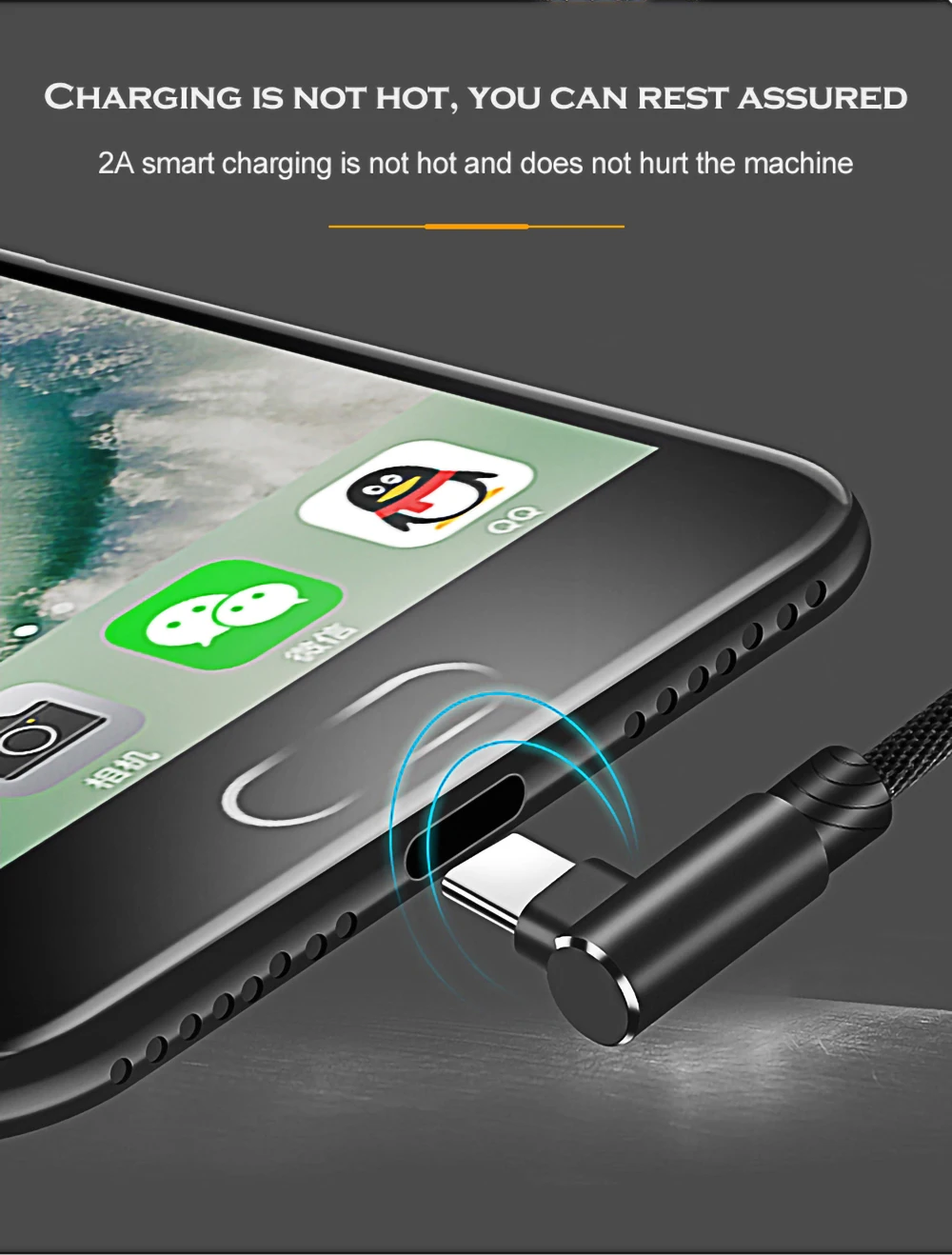 90 градусов type C быстрое зарядное устройство USB кабель для передачи данных для huawei p20 p30 mate 20 USB кабель для samsung s9 s10+ телефонный кабель для xiaomi 8 9