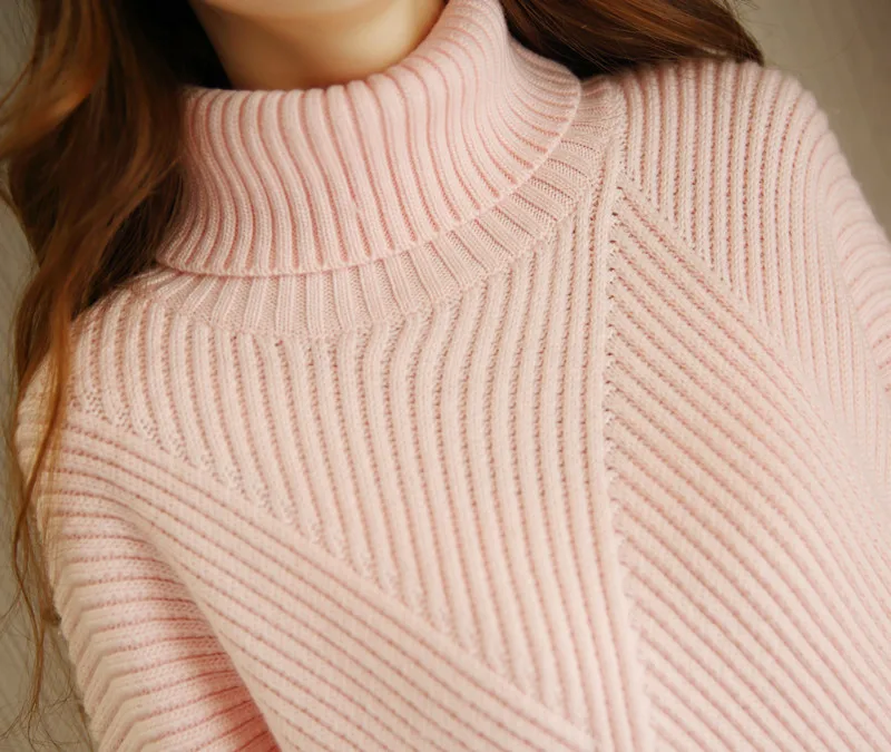 Спортивные костюмы, горячая распродажа, Новое поступление, шерстяной зимний кашемировый вязаный свитер, женский костюм, Модный повседневный теплый свитер с высоким воротником