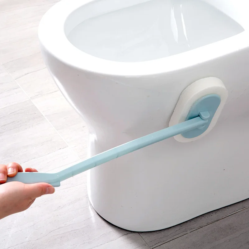 Длинная щетка для ванной комнаты чистки Ванна губчатая туалетного пола|bathroom cleaning