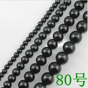 Wholesale 4.6.8.10.12.14mm Black Round Loose Glass imitation Pearl Beads DIY Jewelry Making Accessories GL-36 | Украшения и