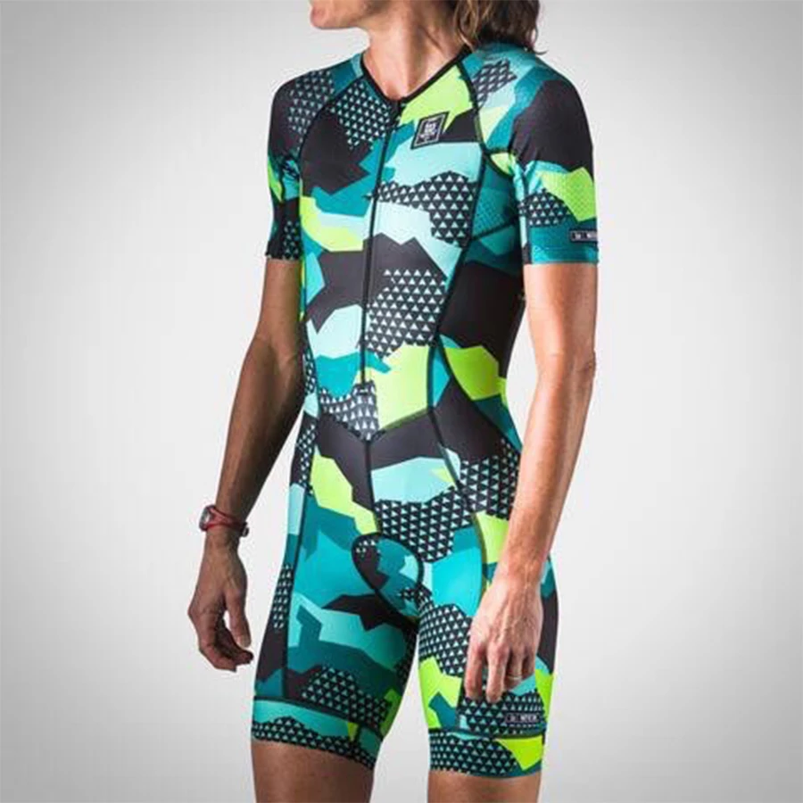 بدلة الترياتلون الثلاثية ملابس مخصصة لدراجة النساء طقم الجسم لرياضة ركوب الدراجات للسيدات بدلة قطعة واحدة من جل 9d