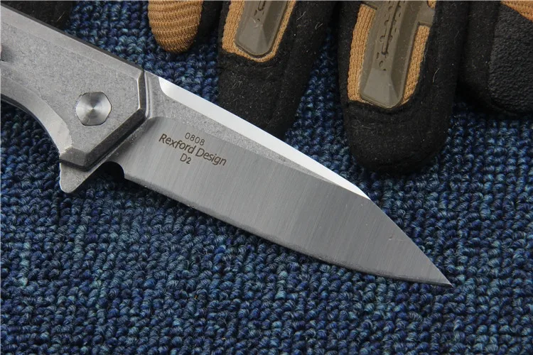 D2 blade ZT0808 Outdoor folding knife EDC ball bearing pocket flipper camping Tactical survival tool | Инструменты
