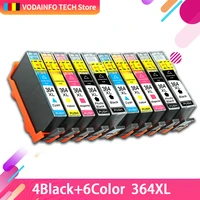 qsyrainbow printer ink cartridge 364xl 364 xl compatible for hp photosmart 5510 5515 6510 b010 b109 b209 deskjet 3070a for hp364