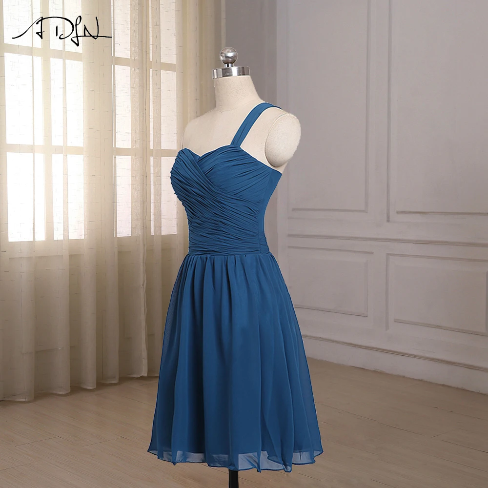 ADLN Свадебные платья подружек невесты модные женские туфли на одно плечо без