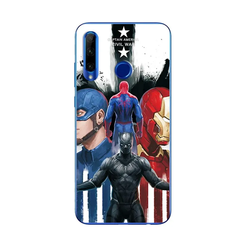 Phone Case For Huawei Honor 10i HRY-LX1 6.21'' Cover Soft Silicone Novelty Batman Spiderman Capa Fundas |