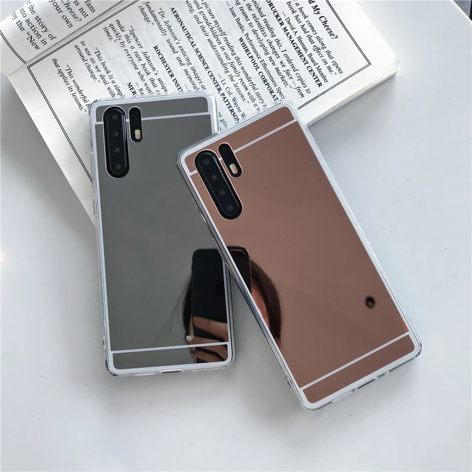 Зеркальный силиконовый чехол из ТПУ для Huawei P30 Pro P20 P10 Lite Mate 20 10 Nova 3 4 милый мягкий