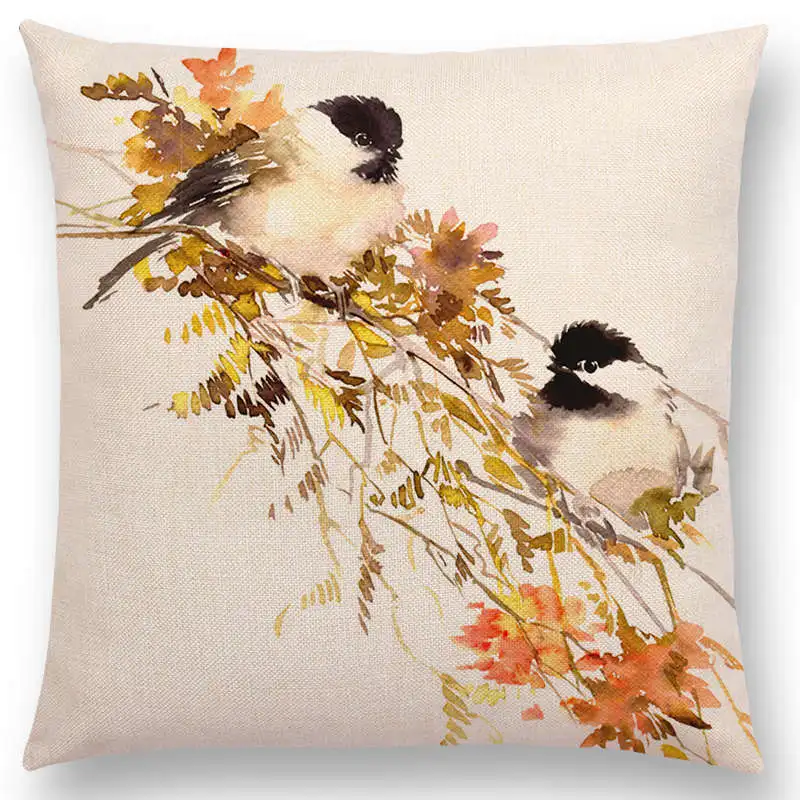 Искусственная акварель милые птицы Робин Тит Финч колибри Goldfinch нута кардинал