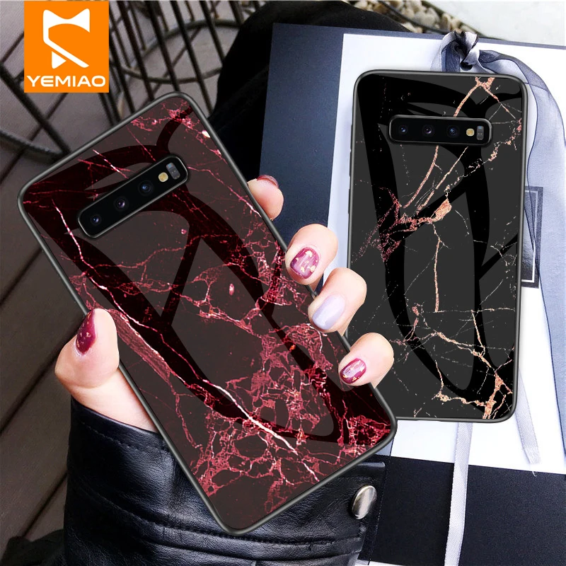 Стеклянный чехол для Samsung Galaxy S7 Edge S8 S9 S10 Plus S10E Note 8 9 A6 A8 A7 A9 A6S A8S A10 A20 A50 M10 20|Бамперы| |