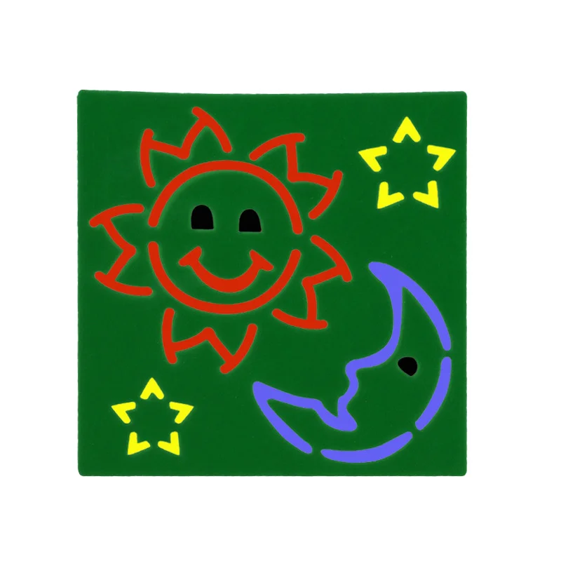 

14*14 Sun moon pvc Layering Stencils for Diy scrapbook coloring,painting stencil,home decor diy etc. Product image