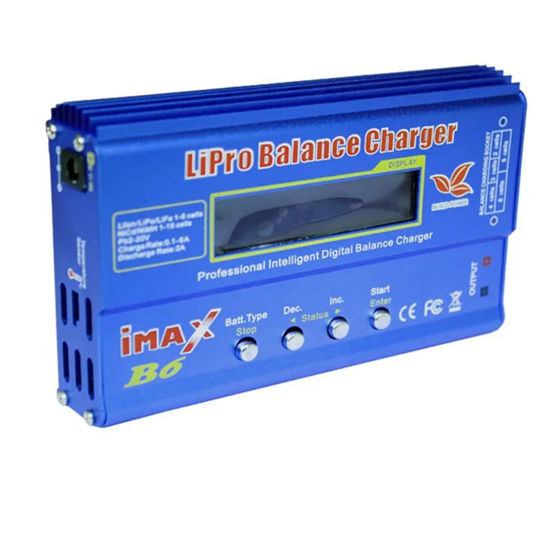 New iMAX B6 80W 6A Battery Charger Lipo NiMh Li-ion Ni-Cd Digital RC IMAX Lipro Balance Discharger + Adapter | Игрушки и хобби