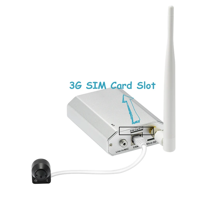 3g сим-карта Беспроводная ip-камера Малый 720 P motion обнаружить onvif TF разъем карты