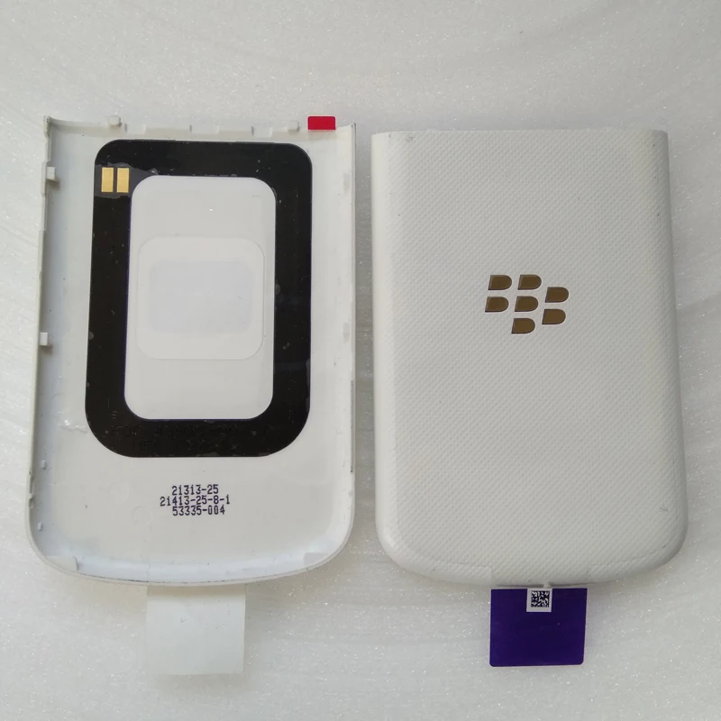 Оригинальный белый задняя крышка с золотым логотипом для Blackberry Q10 Батарея дверь