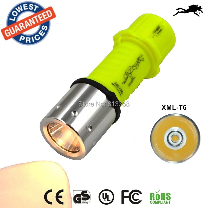 Профессиональный портативный фонарик DV02 со светодиодным освещением и XML-T6