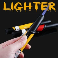 spray gun jet butane lighter metal pen torch turbo 1300 c fire windproof pipe cigar lighter cigarette accessories no gas