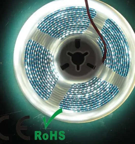 Гибкий Однорядный IP33 3528 SMD 24 В 5 м 240 светодиодов/м неводонепроницаемый ширина 10 мм