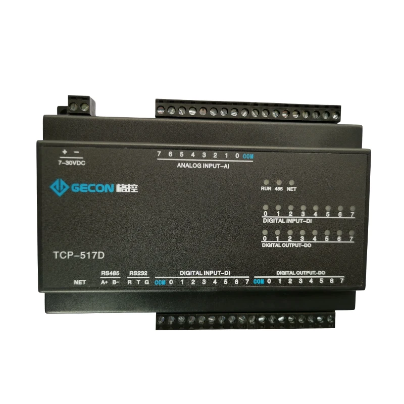 

8-channel analog input 8-channel NPN transistor output 8-channel switching input Modbus RTU