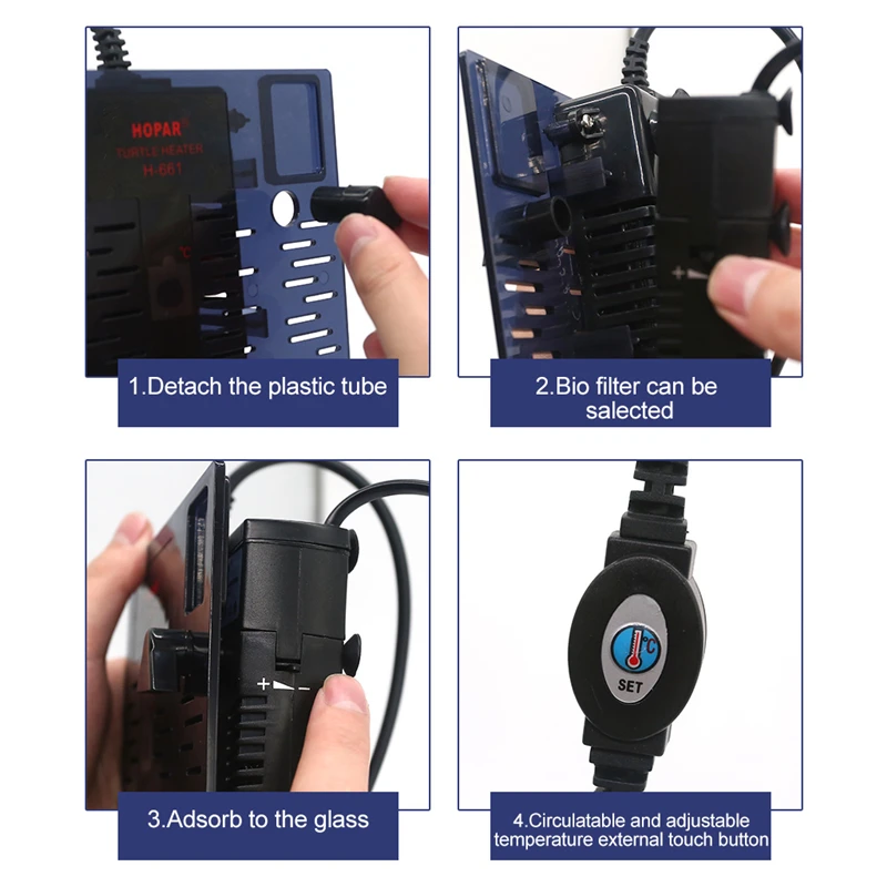 LED Черепаха Пирс док платформа полка с нагревателем контроль температуры