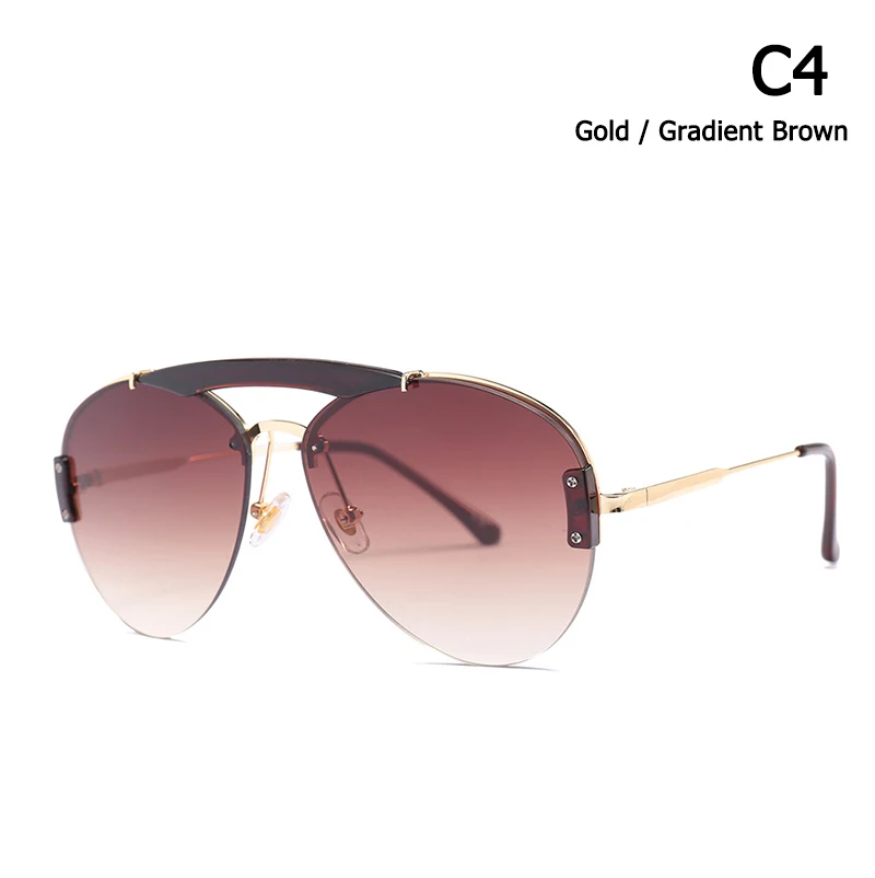 C4 JackJad модные авиаторские солнцезащитные очки с двойными лучами винтажные градиентные брендовые дизайнерские солнцезащитные очки Oculos De Sol 23095 - Цвет линз: C4