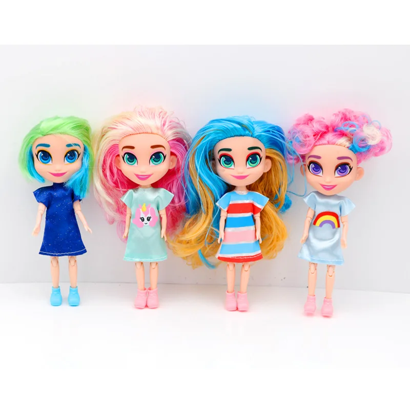 4 шт./лот модные hairdorable куклы для девочек домашние детские волосы для девочек красота сюрприз куклы для детей хороший подарок Прямая поставка