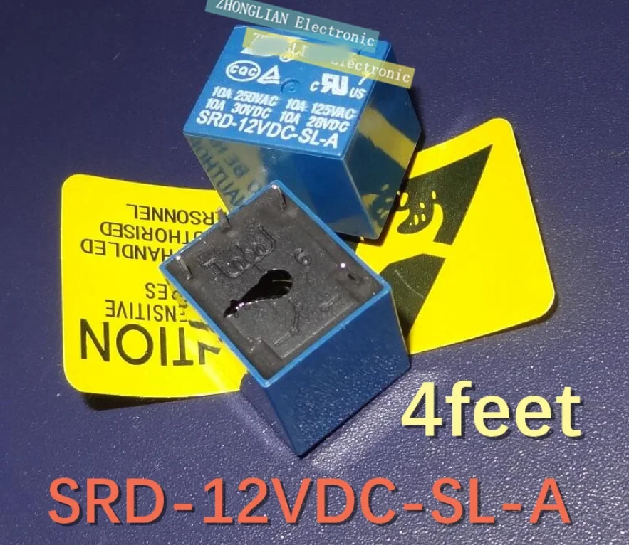 10 шт./лот SRD-12VDC-SL-A PCB тип 12V DC SONGLE 250V 10A 4-контактное реле мощности | Обустройство дома