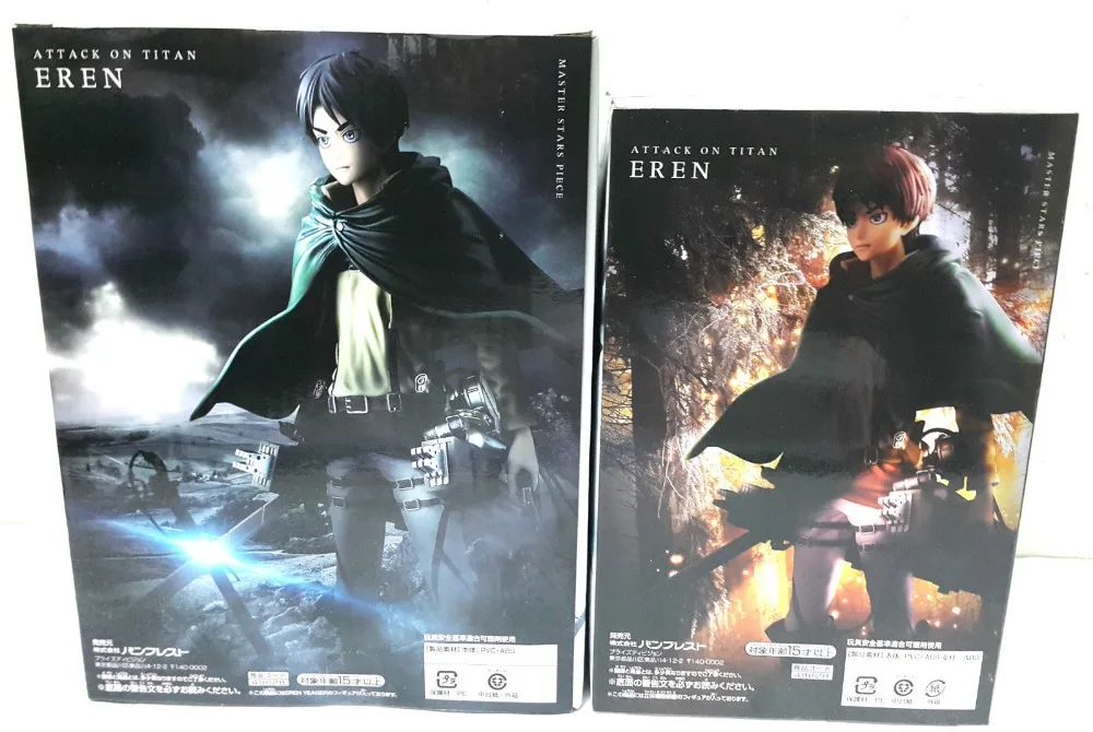 Japan Anime &quotAttack on Titan&quot Original BANPRESTO Master Stars Piece / MSP Figures - Eren Yeager + 3D Maneuver Gear | Игрушки и