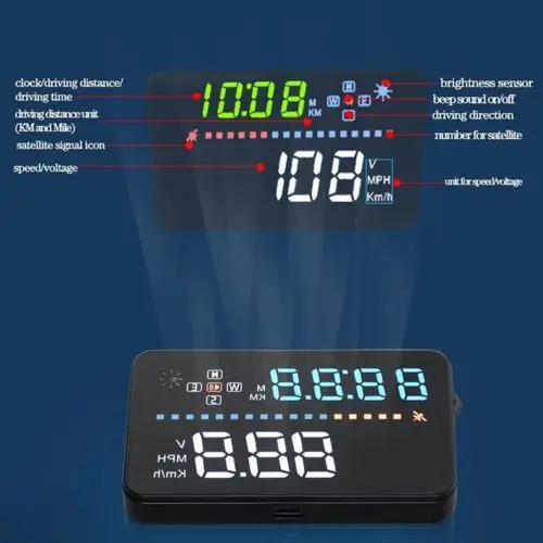 A3 Универсальный 3.5 &quotАвто GPS Автомобилей HUD Head Up Display + OBD2 Интерфейс Превышения