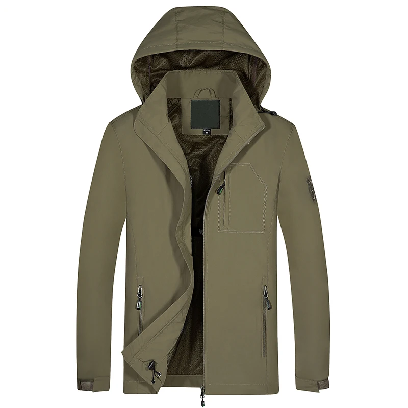 MANTLCONX плюс 6XL 7XL уличная тонкая куртка мужская повседневная куртка армейская военная куртка Мужская s летняя дышащая куртка с капюшоном мужская