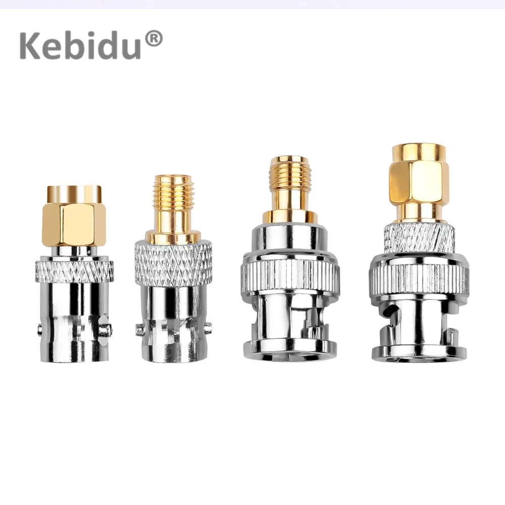 Kebidu 4 шт./лот RF коаксиальный SMA штекер к BNC гнездо M/F радиоантенный разъем адаптер |