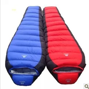 

2014 new style high quality duck down filling warm and comfortable camping bivvy winter sleeping bag 1500g filling