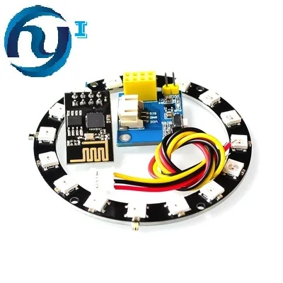 

ESP8266 ESP-01 ESP-01S RGB LED Controller Module for Arduino IDE WS2812 WS2812B 16 Bits Light Ring Smart Electronic DIY