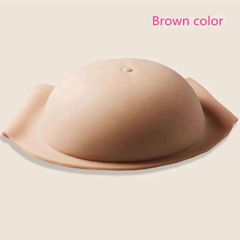 VISIQI top quality touching feel real silicon belly Adjustable size Fake pregnant fake tummy for2-4month |