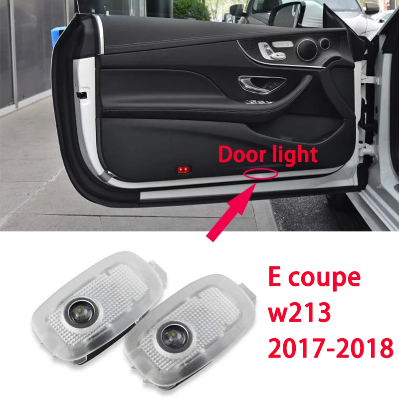 2 шт. светодиодный Автомобильный Дверной светильник для Mercedes Benz W213 C238 E Coupe (2 двери)