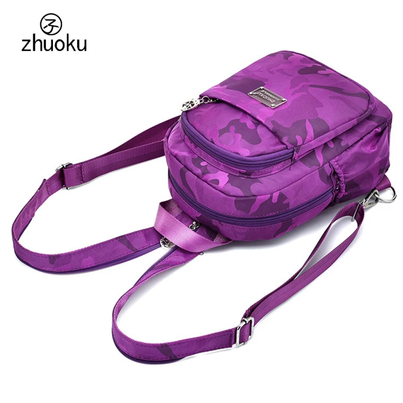 Маленький мини-рюкзак водонепроницаемый нейлоновый тканевый Оксфорд двойная