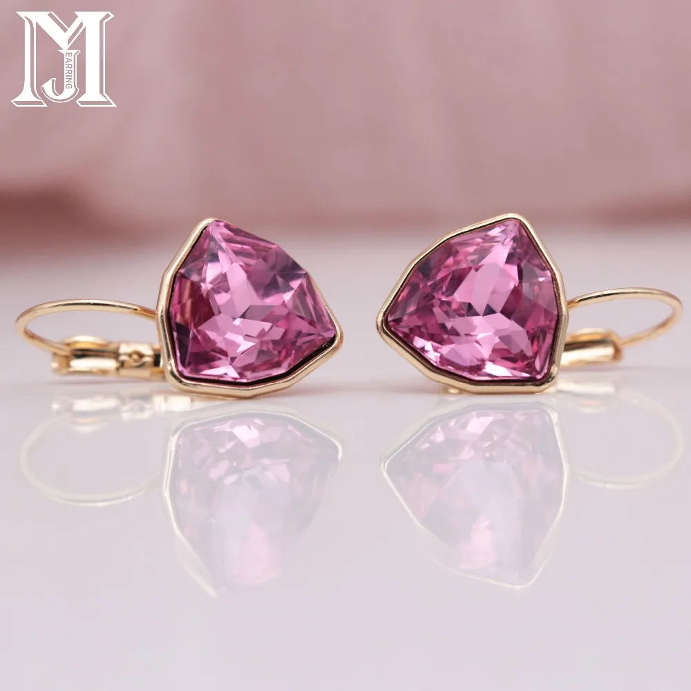 JiaMu Модные Swarovski маскирующие солнечные очки с цветными кристаллами 585 розовое