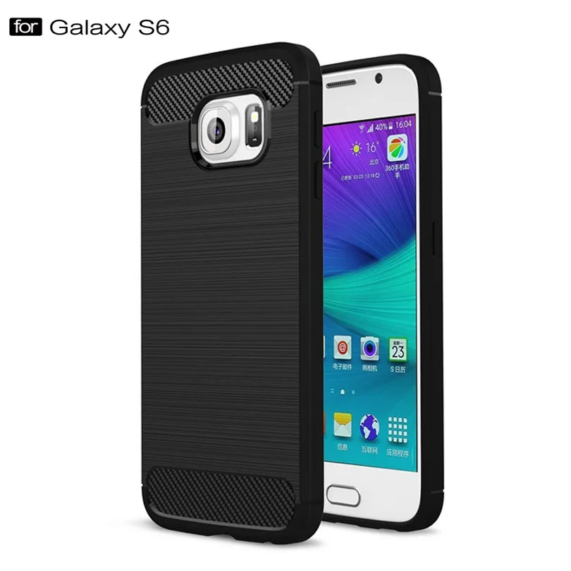 Для Samsung Galaxy S6 G9200 G920F чехол из углеродного волокна Тонкий Прочный Гибридный