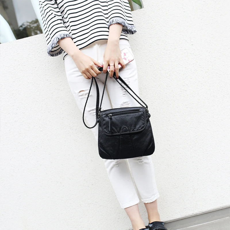 Винтажные маленькие сумки через плечо женская сумка с клапаном из искусственной